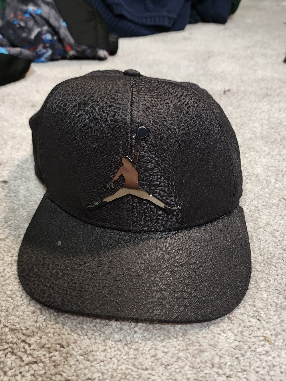 Youth Michael Jordan Black Adjustable Snapback Cap Jumpman Baseball Hat